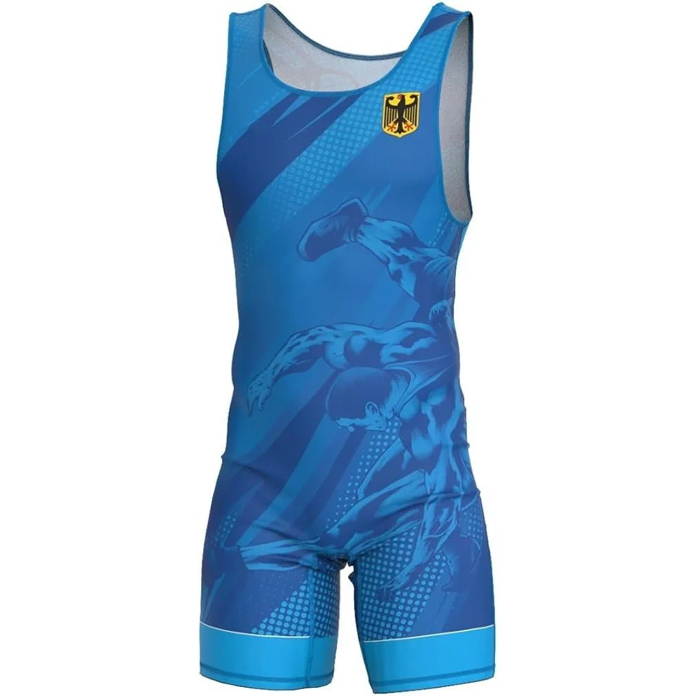 Running Gear Train - Canottiera da wrestling da uomo Uniforme