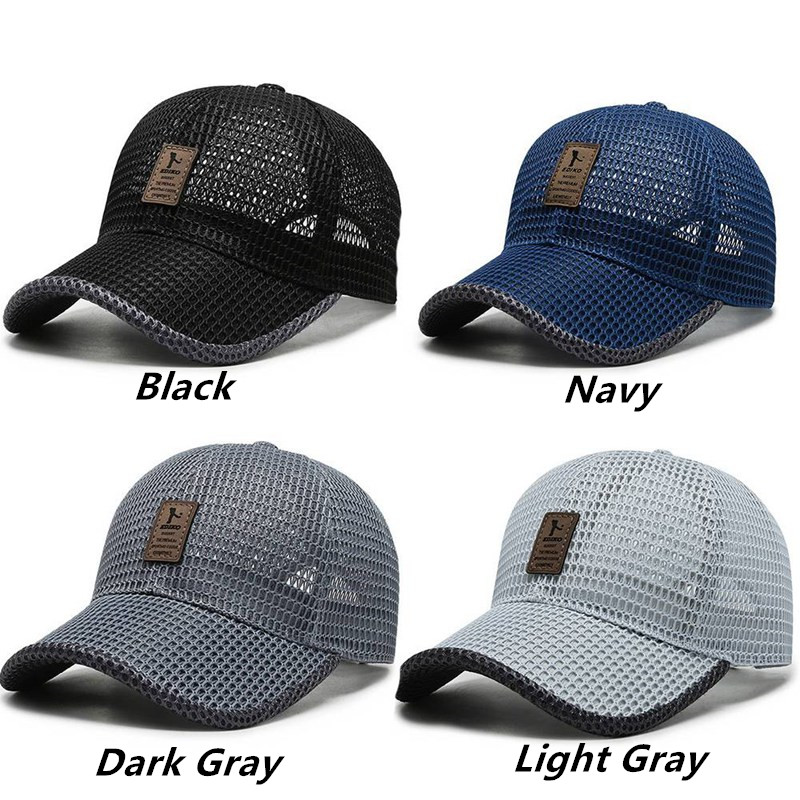 Running Cap Mesh - Cappello da Baseball con Stampa Lettering,