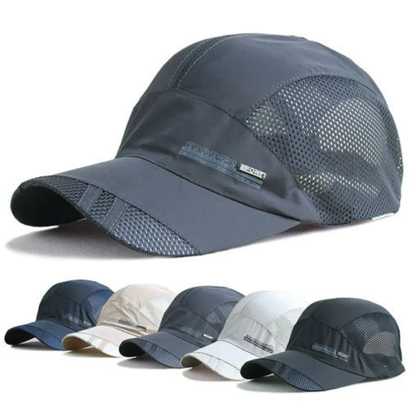 Running Cap Mesh - Cappello Regolabile ad Asciugatura Rapida e