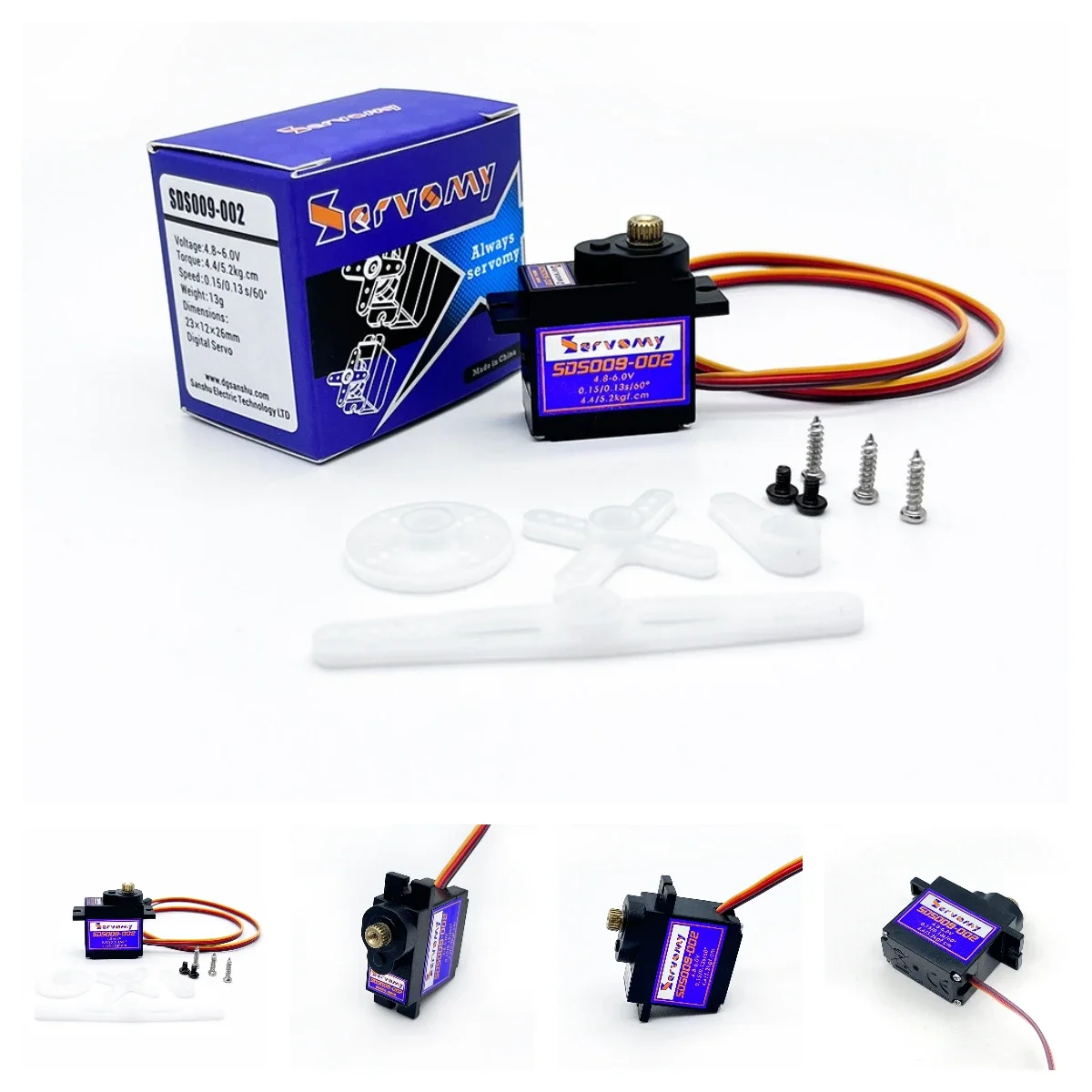 Running Gear Car - 4 pezzi Servomy SDS009-02 Servo 9g