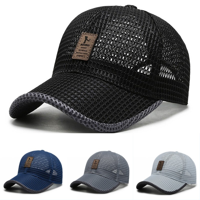 Running Cap Mesh - Cappello da Sole con Stampa Lettering