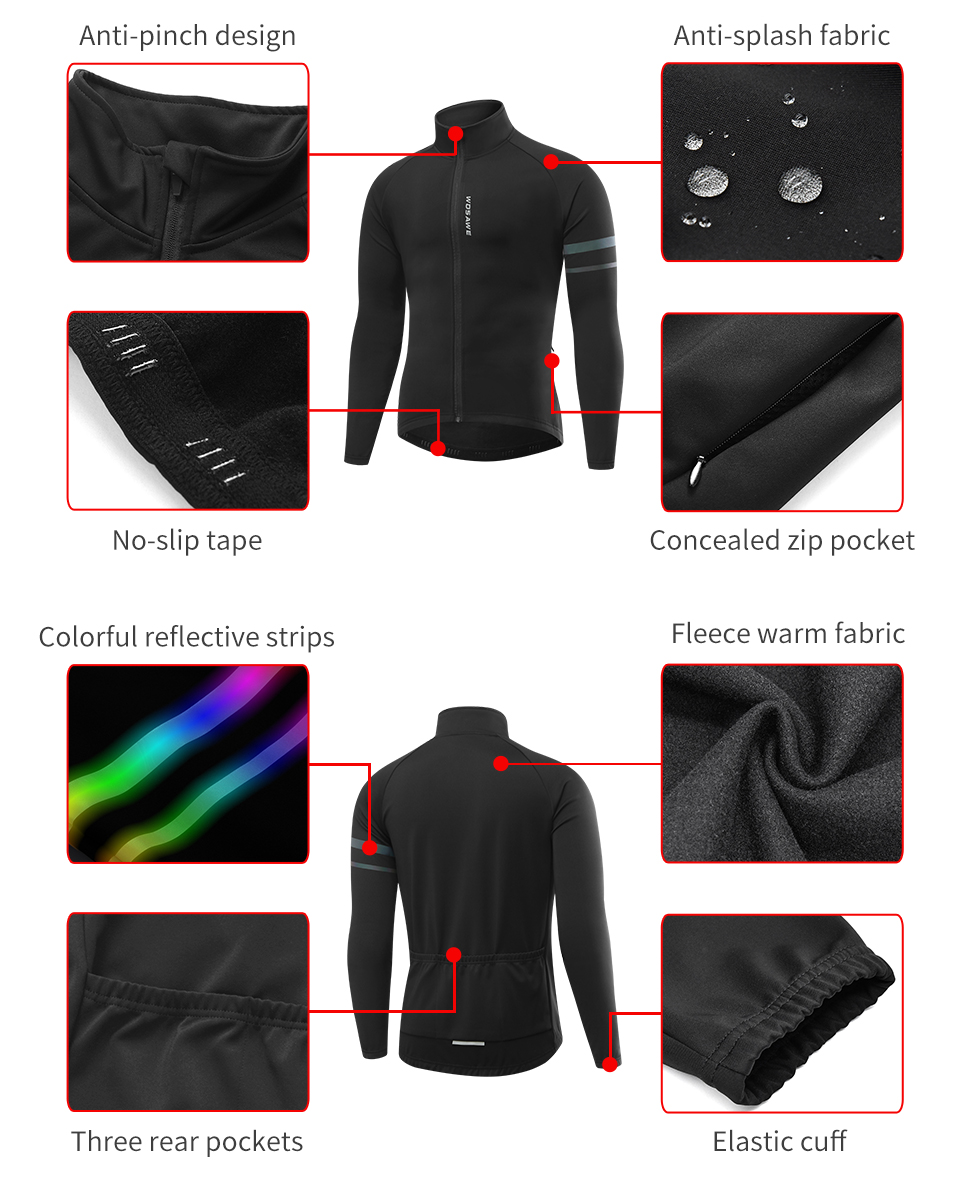 WOSAWE Giacca da ciclismo inve - Running Gear Jacket recensione e prezzo